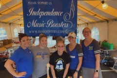 In the Home Days main tent. President: Suleika Stray, After Prom co-chair: Jessica Vollman, Secretary: Angela Zambito, Vice President: Stacey McNamara, Treasurer: Christine Graham